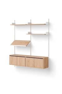Living Shelf Cabinets Low w. Doors