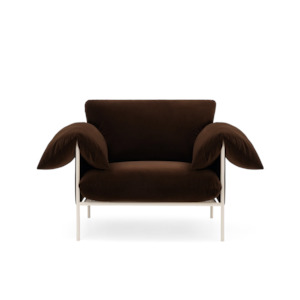 Alva Armchair - Nougat Frame