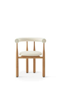 Bukowski Chair Fully Upholstered - Oak