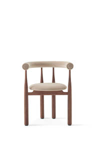 Bukowski Chair Fully Upholstered - Walnut