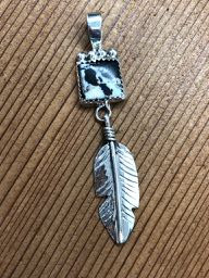 Products: White Buffalo Stone Pendant