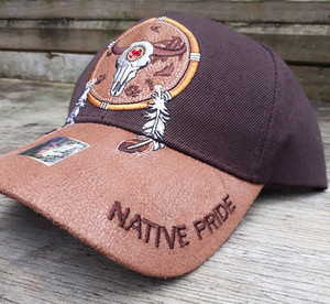 Products: Native Pride Buffalo Skull Cap