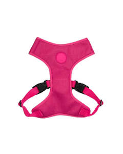 Zee Dog: Zee.Dog | Adjustable Air Mesh Harness Pink LED