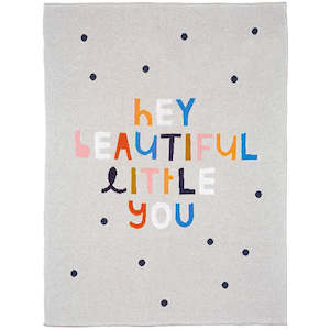 Bed Linen 2: Castle Beautiful Little You Cotton Knit Baby Throw