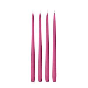 Home Decor: Taper Candle | Magenta | 35cm