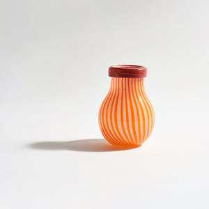 Ben David by KAS | Frances Small Glass Vase | Sherbet