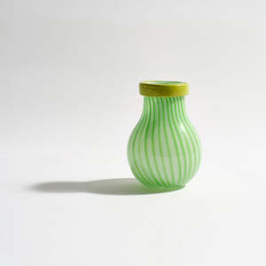 Ben David by KAS | Frances Small Glass Vase | Green
