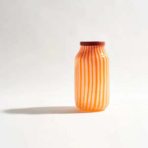 Ben David by KAS | Frances Large Glass Vase | Sherbet