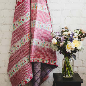 Vintage Kantha Quilt | Seven