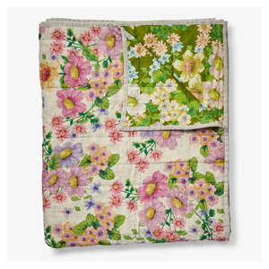 Bed Linen 2: Bonnie and Neil Reversible Quilted Throw | Buttercup