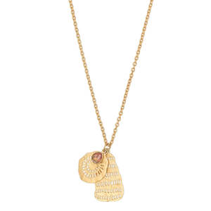Rubyteva Johari Gold Chain Necklace