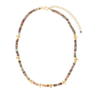 Rubyteva Multi Tourmaline Saffron Necklace