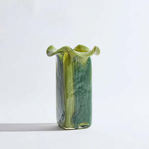 Ben David by KAS | Cubism Vase | Green