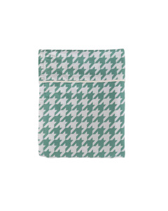 Flat Sheet: Flat Sheet - Green Houndstooth