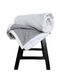 SOLD Cotton Blanket - White with Black Stripe