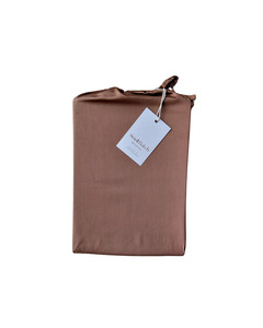 Fitted Sheet and Pillowcase Set: Sheet Set - Fitted Hot Chocolate Ruffle and Pillowcase