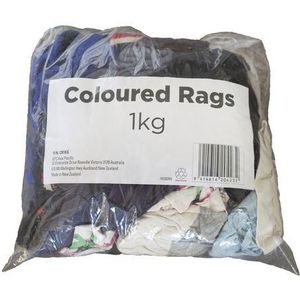 Coloured Cotton Rags 1Kg