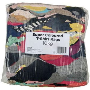 Walk Behind Mower Tools: Super Coloured T-Shirt Rags 10Kg