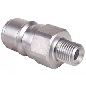 Waterblaster Couplings Fittings: ARS350 Plug 3/8" BSP M Stainless Steel
