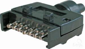 Trailer Parts Couplings Lights Axles More: Acx2804 - Oex Trailer Plug 7 Pin Flat, Plastic Loose / Male