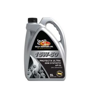 Workshop Equipment Hardware Consumables: Gulf Western Protecta Ultra 15W-50 Engine Oil - 5L