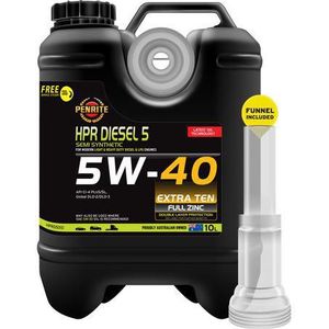 Workshop Equipment Hardware Consumables: Penrite HPR Diesel 5 5W-40 Semi Synthetic Engine Oil – 10L