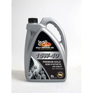 Gulf Western Premium Gold 15W-40 Engine Oil – 5L (Part No. 30521)