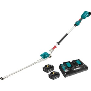 Makita Dun500Wpte 18V Lxt Brushless 500Mm Articulating Pole Hedge Trimmer - Kit
