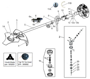 Trimmer Parts: Half Washer- SS Vibr. Damper 3GC260.1A-3