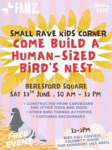 Events: LETS BUILD A GIANT NEST!