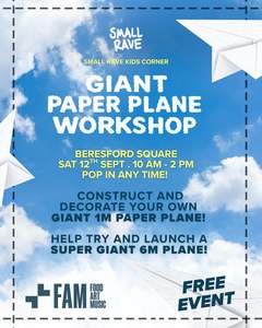 GIANT PAPER PLANE WORKSHOP