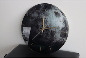Products: Glass Clock Moon 360mm Smart Art Design