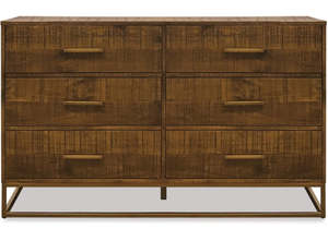 Bedroom: Haze 6 Drawer Lowboy Dresser