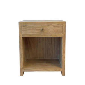 Bedroom: Heritage Elm 1 Drawer Bedside