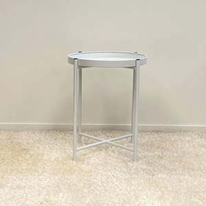 Sofia Round Side Table White