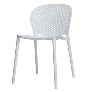 Dining Room: Verona Indoor/Outdoor White Dining Chair