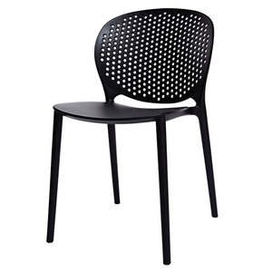 Dining Room: Verona Indoor/Outdoor Black Dining Chair