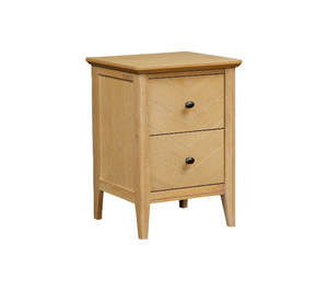 Hemsly 2 Drawer Bedside