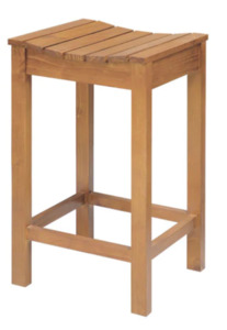 Barstools: Hendal Slatted Barstool