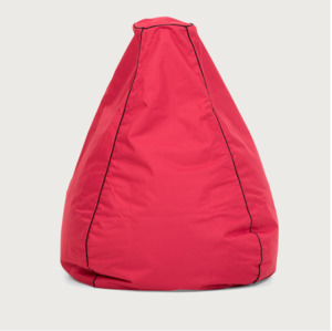 Red Canvas Bean Bag