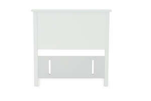 White Single/King Single Grooved Headboard