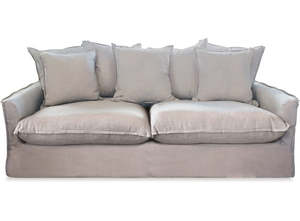 Hamptons 3 Seater Lemay Glacier Fabric