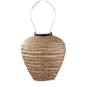 Outdoor Furniture: Lantern Balloon 20cm Gold Mandela