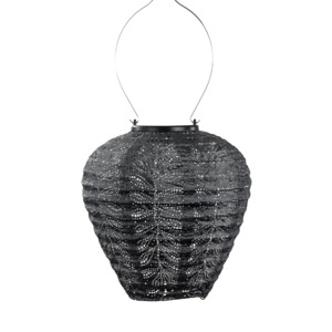 Lantern Balloon 20cm Dark Grey Folia