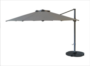Tulip 3.3m Round Cantilever Umbrella Charcoal