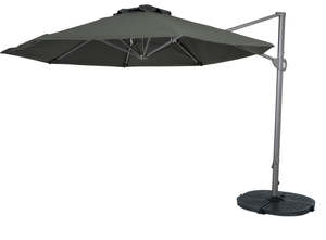 Outdoor Furniture: Titan Charcoal 3.3M Round Cantilever Umbrella