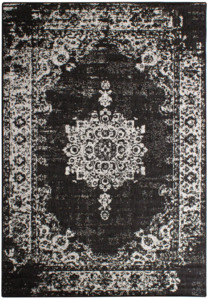 Rugs: Eden Medallion Black Outdoor Rug 160 X 230cm
