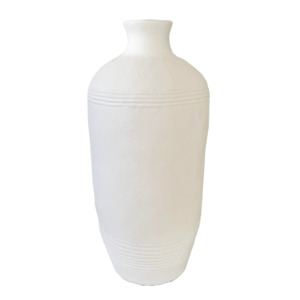 Lombok Urn Bottle White Large 67cm