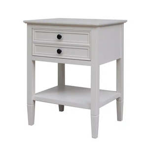 Bedroom: Cyrus Deep Drawer Bedside Pearl White