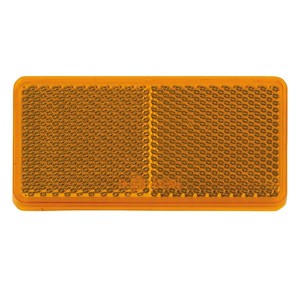 Truck Trailer: Retro Reflector With Self Adhesive (Amber)